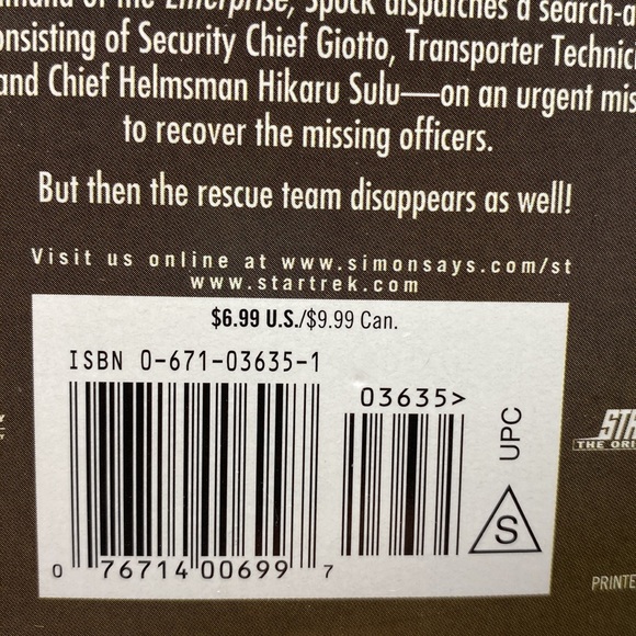 Star Trek The Original Series The Janus Gate Present Tense L.A. Graf - Picture 4 of 8